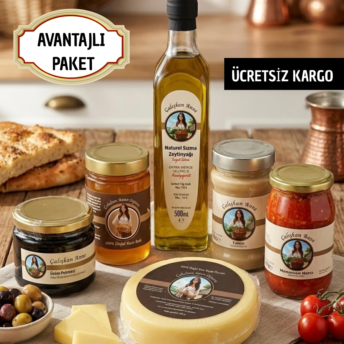 Köy Kahvaltısı Paketi "Ücretiz Kargo"