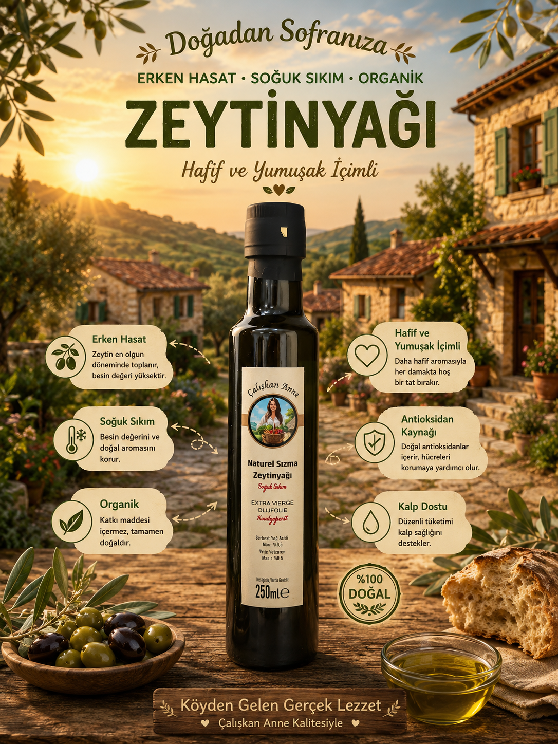 Bebek ve Çocuk Zeytinyağı 250 ml