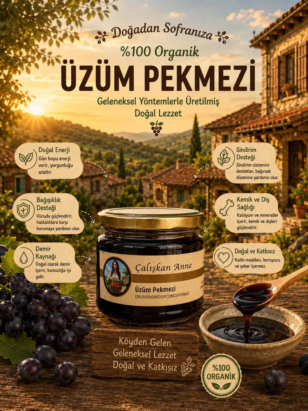 Üzüm Pekmezi 300 gr